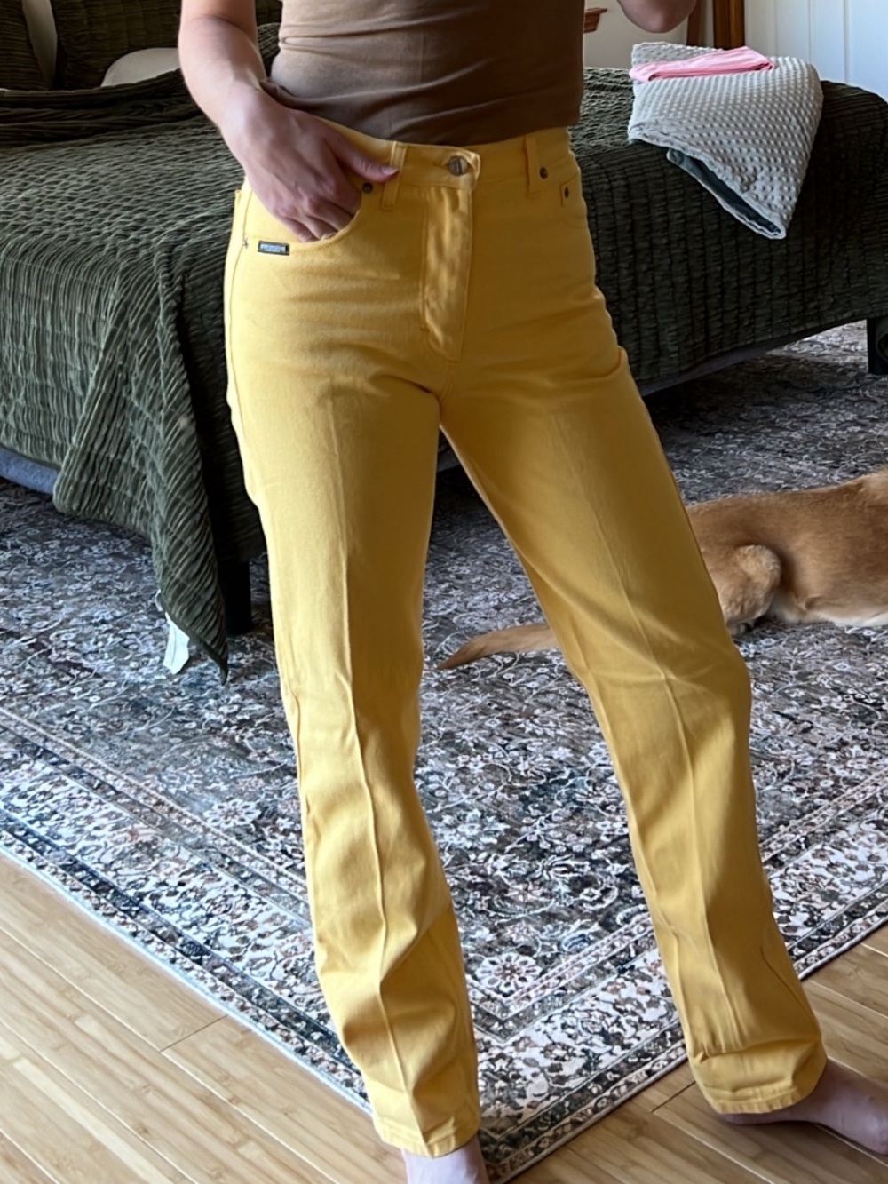 Roughrider yellow jeans